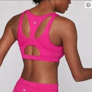 Athleta Triple Dare Sports Bra in Hot Pink Size XS
